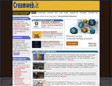 Tablet Screenshot of creamweb.it